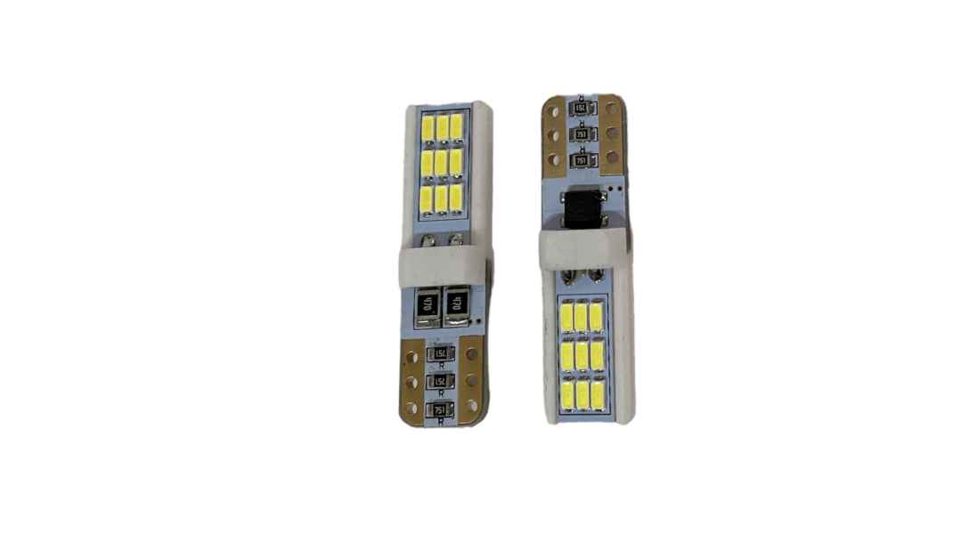 Крушка диод за габарит T10-18 6500K 12V 2 броя 