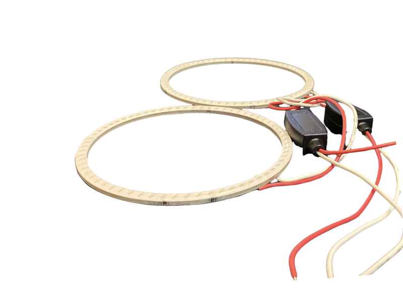  LED Angel Eyes 90 мм RED