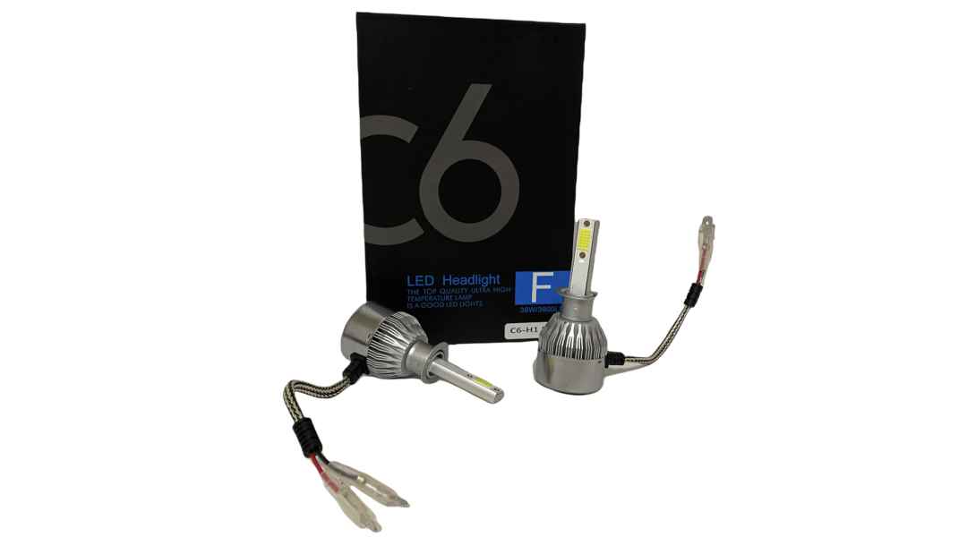 Н1 С6 LED диодни крушки за фар H1-C6 36W бял 2 броя